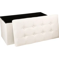 Puf Doble Con Almacenaje 76x38x38Cm