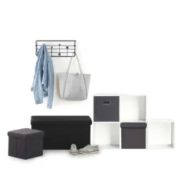 Puf Gris Oscuro Mixmodul 31x31Cm