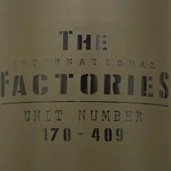 Puf JOÃO Verde Caqui de metal y mdf