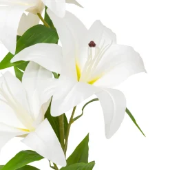 Rama de 4 lirios JAGO blanco 80cm