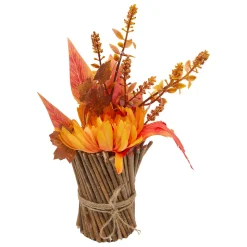 Ramo plantas otoño artificial JAMES naranja 30cm