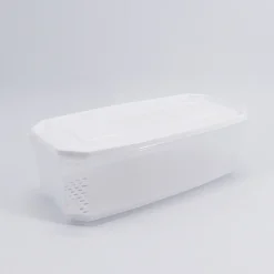 Recipiente Rectangular C/Red Blanco