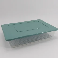 Recipiente Rectangular C/Red Azul