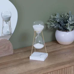 Reloj de arena de cristal decorativo OLEN 21cm