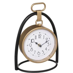 Reloj De Mesa De Mdf/Metal 21x11x27.5Cm