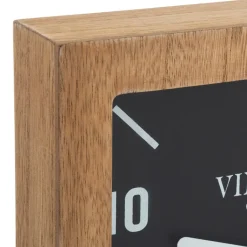 Reloj De Mesa Mdf Marrón 20x8.5x23.5Cm