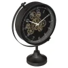 Reloj de mesa negro de metal 40x13x28cm