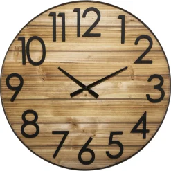 Reloj De Pared Abby 3D Marrón 70cm