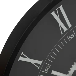 Reloj De Pared Kerian Negro 57cm