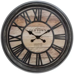 Reloj De Pared Marrón 50Cm