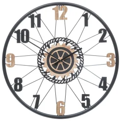 Reloj De Pared Mohan Beige y Negro