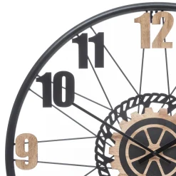 Reloj De Pared Mohan Beige y Negro