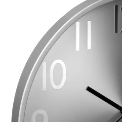 Reloj de pared plástico efecto metalizado