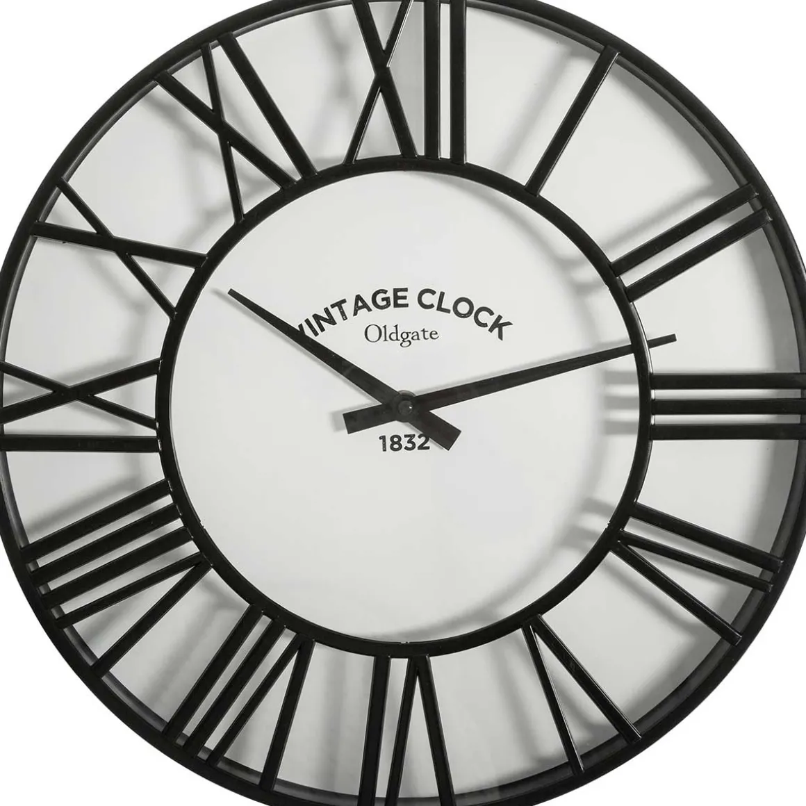 Reloj De Pared Vintage Negro 35Cm