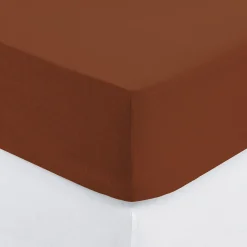 Sabana ajustable terracota 140x190cm