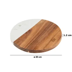 Salvamantel Redondo Marrón 20cm