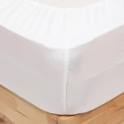 Sábana ajustable PRISCIA blanca 160x200cm