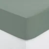 Sábana bajera ajustable verde 90x190cm