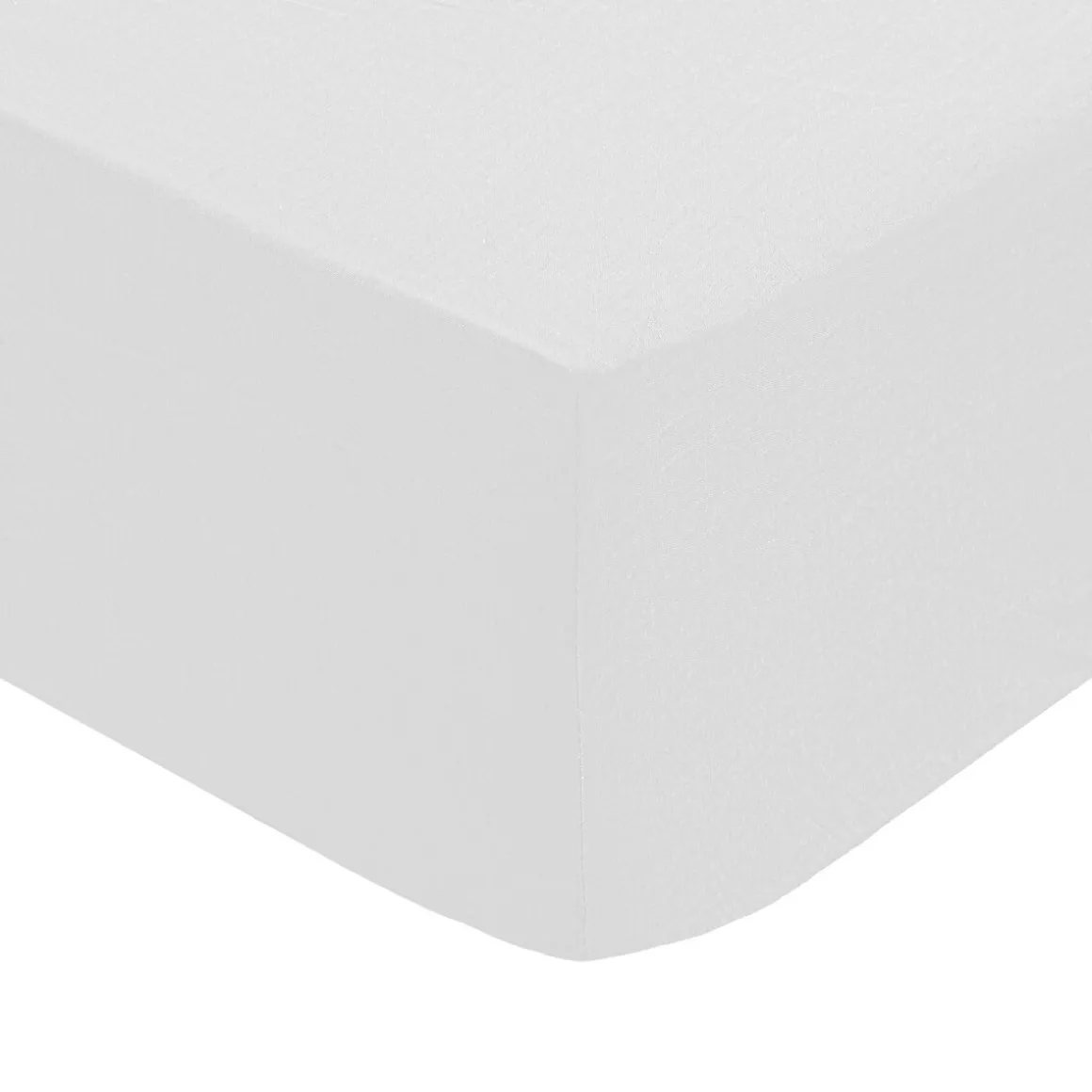 Sábana bajera blanco ajustable de algodón percal