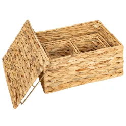 Set 4 cestos de mimbre LIA JACINTHE