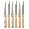 Set 6 Cuchillos Chuleteros Mango Madera