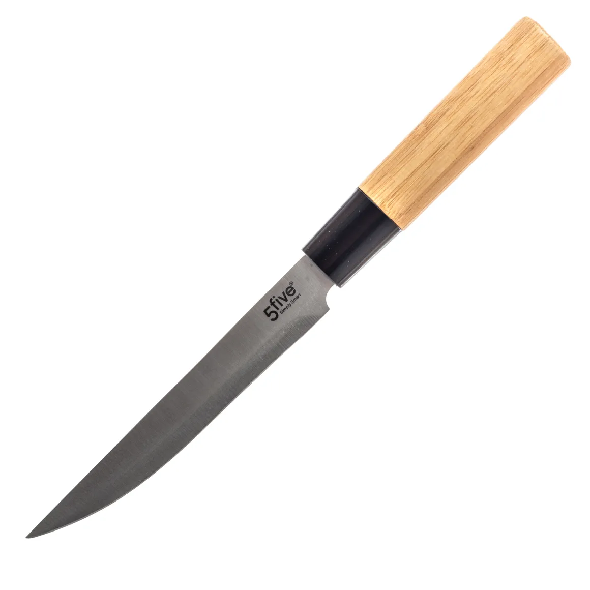 Set 5 Cuchillos Con Soporte De Bambú