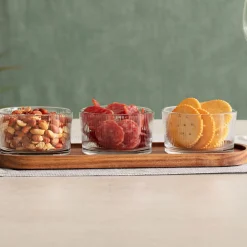 Set 3 Cuencos Para Aperitivos C/Tabla