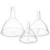 Set 3 Embudos De Plástico Transparente