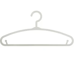 Set 6 Perchas Plástico Gris 28x13.5Cm