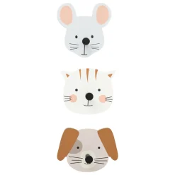 Set 3 Percheros Animales