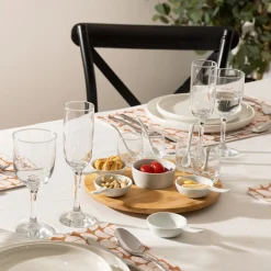 Set 14 Pzas P/Aperitivos C/Bandeja Bambú