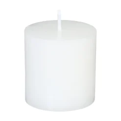 Set 4 Velas Rústicas Blancas 4.5Cm