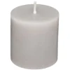 Set 4 Velas Rústicas Gris Pardo 4.5Cm