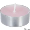 Set 10 Velas Tealight Aroma Rosas