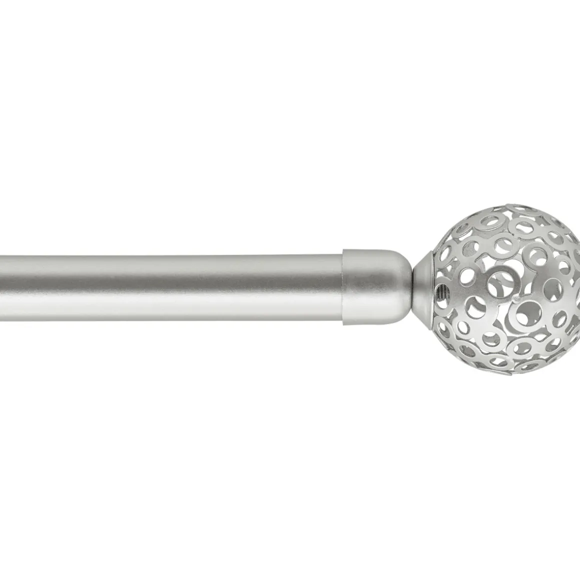 Set barra extensible VOLTAIRE plateado 120-210cm