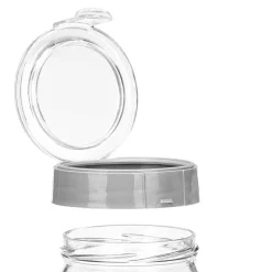 Set de 3 frascos de vidrio gris 425ml/660ml/1l