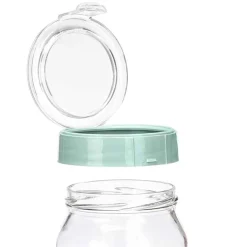 Set de 3 frascos de vidrio verde 425ml/660ml/1l