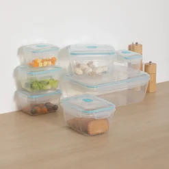 Set de 7 herméticos rectangulares de polipropileno