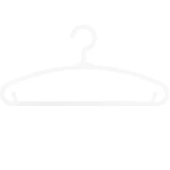 Set De 6 Perchas Blancas 13.5x28.2Cm