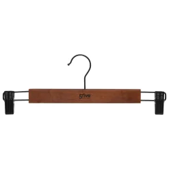 Set De 2 Perchas De Madera Con Pinzas