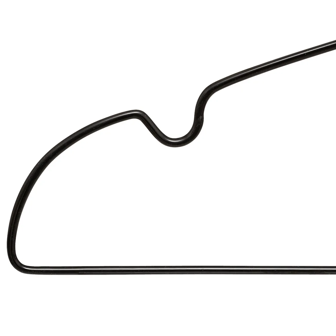 Set de 20 perchas negras 21cm