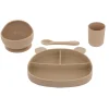 Set de 4 piezas vajilla YUM beige