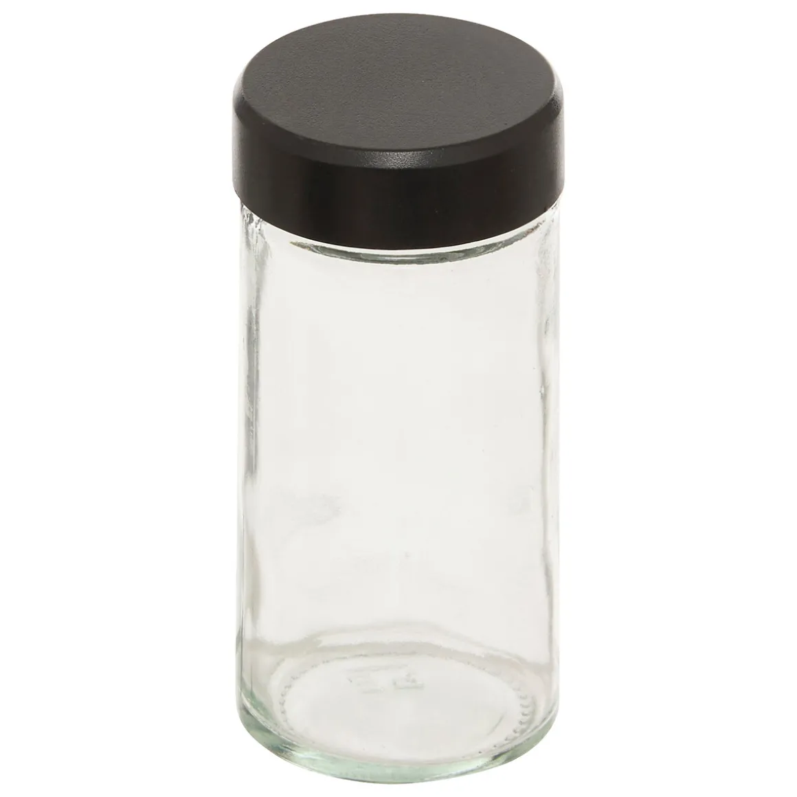 Set de 16 tarros negros con soporte giratorio