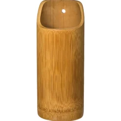 Set de 4 utensilios de bambú con soporte