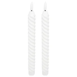 Set de 2 velas TWIST ALOE 22cm LED