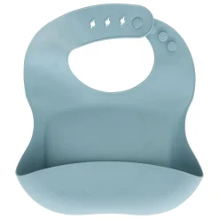 Set de babero y cuchara YUM azul