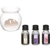 Set De Quemador Y 3 Aceites Aroma Floral