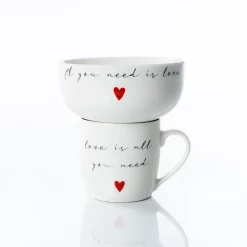 Set Taza Y Bowl Love
