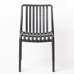 Silla Apilable Gris Antracite