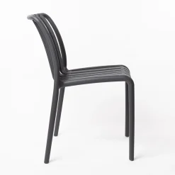 Silla Apilable Gris Antracite